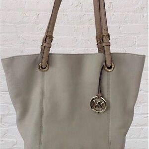 Michael Kors Taupe Leather Tote